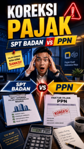 Koreksi pajak karena ekualisasi omzet antara SPT Badan dan PPN perusahaan