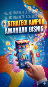 Pedagang online sedang memeriksa toko digital di marketplace menjelang pemberlakuan aturan pajak Juli 2026.