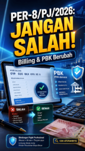 PER-8/PJ/2026 perubahan kode billing dan pemindahbukuan pajak